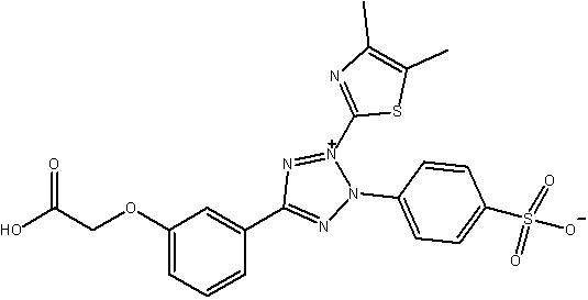 4-(5-(3-(carboxymethoxy)phenyl)-3-(4,5-dimethylthiazol-2-yl)-2H-tetrazol-3-ium-2-yl)benzenesulfonate